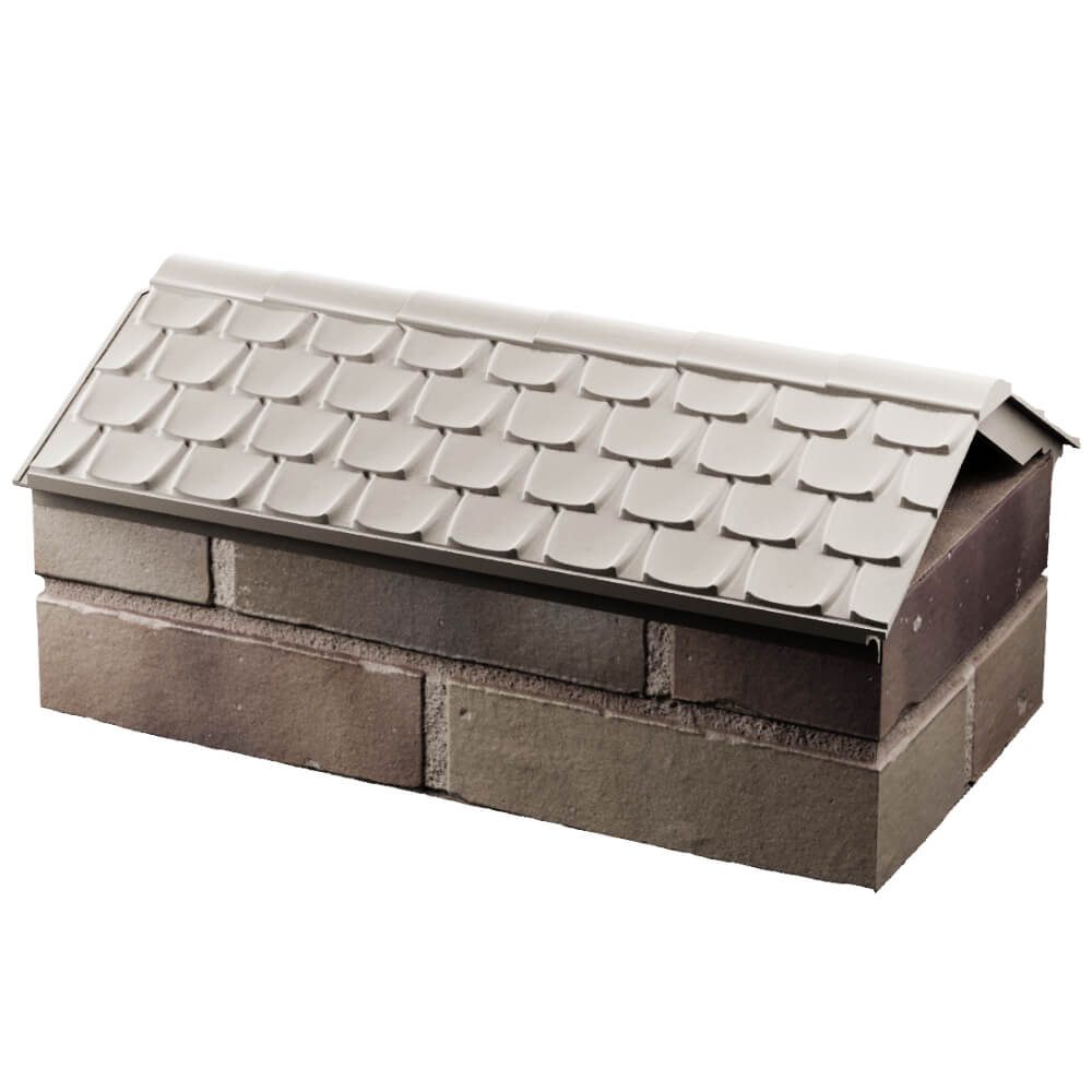 Парапет Zking Эльбрус Бежевый с посадкой на 1 кирпич (255мм) в Бердске фото