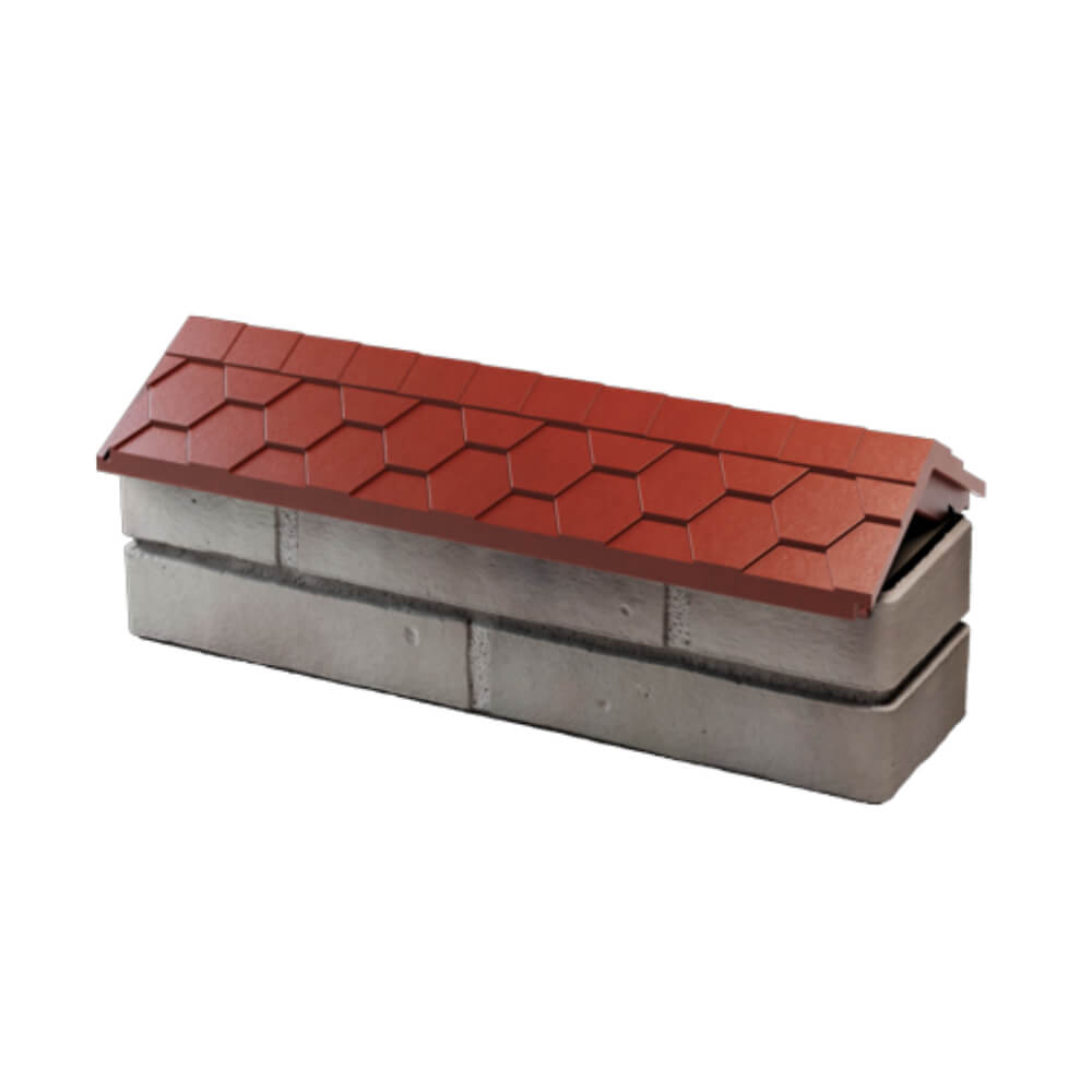 Парапет Zking Эверест Красный с посадкой на 0.5 кирпича (130мм) в Бердске фото