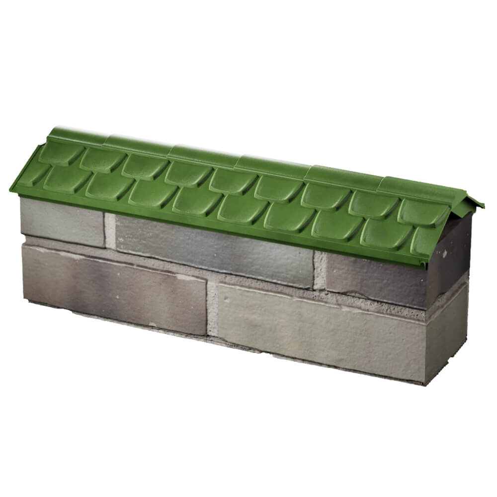 Парапет Zking Эльбрус Зеленый с посадкой на 0.5 кирпича (130мм) в Бердске фото