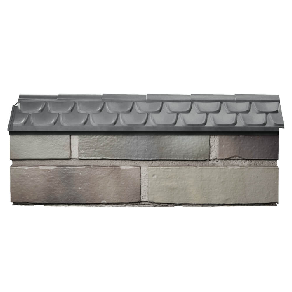 Парапет Zking Эльбрус Серый с посадкой на 0.5 кирпича (130мм) в Бердске фото