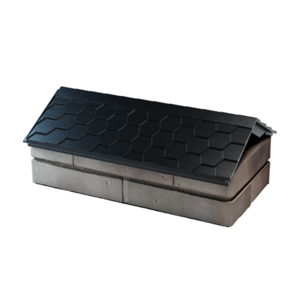 Парапет Zking Эверест Черный с посадкой на 1 кирпич (200/225/255мм) в Бердске фото