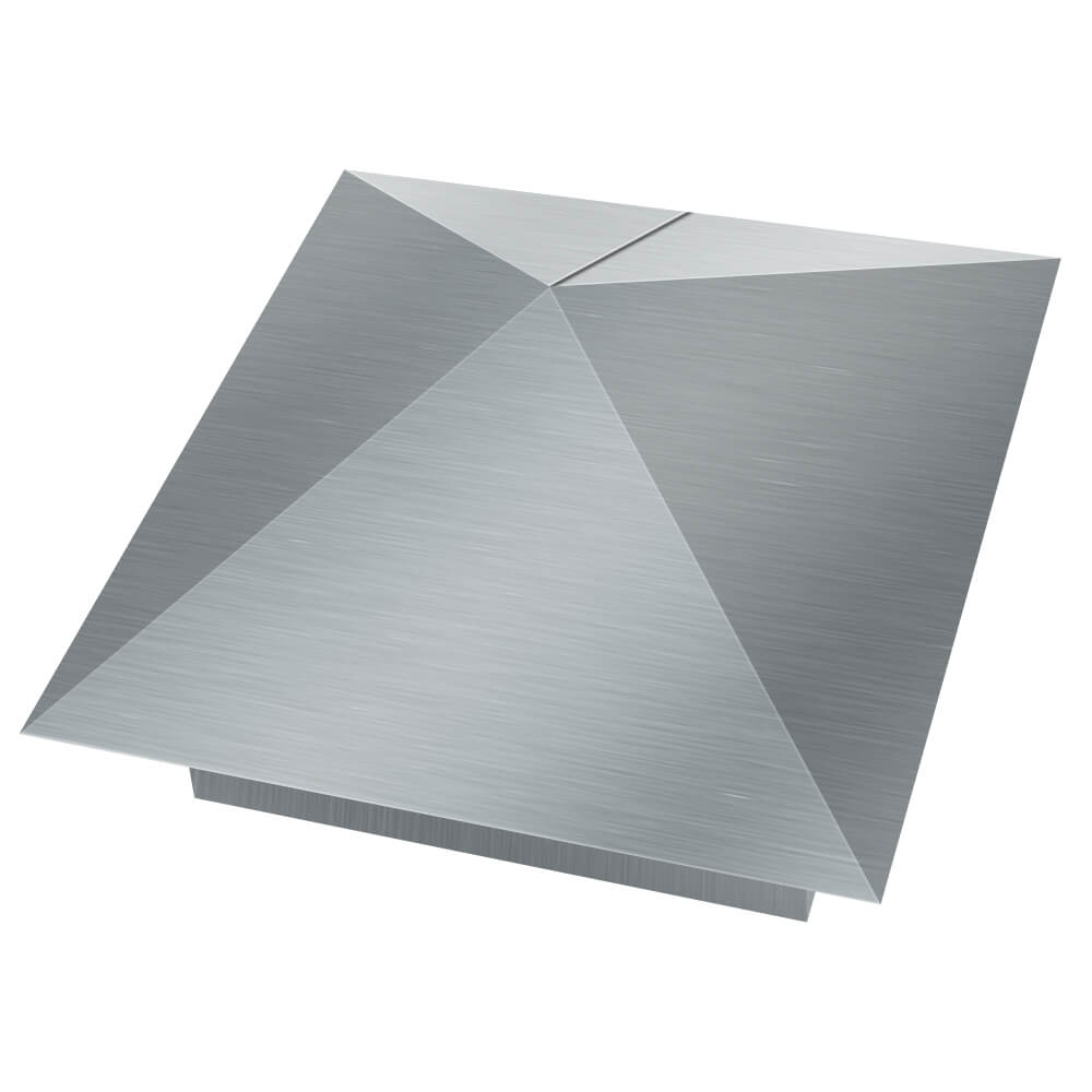 Колпак металлический 380х380мм оцинкованный заборный Бердск фото