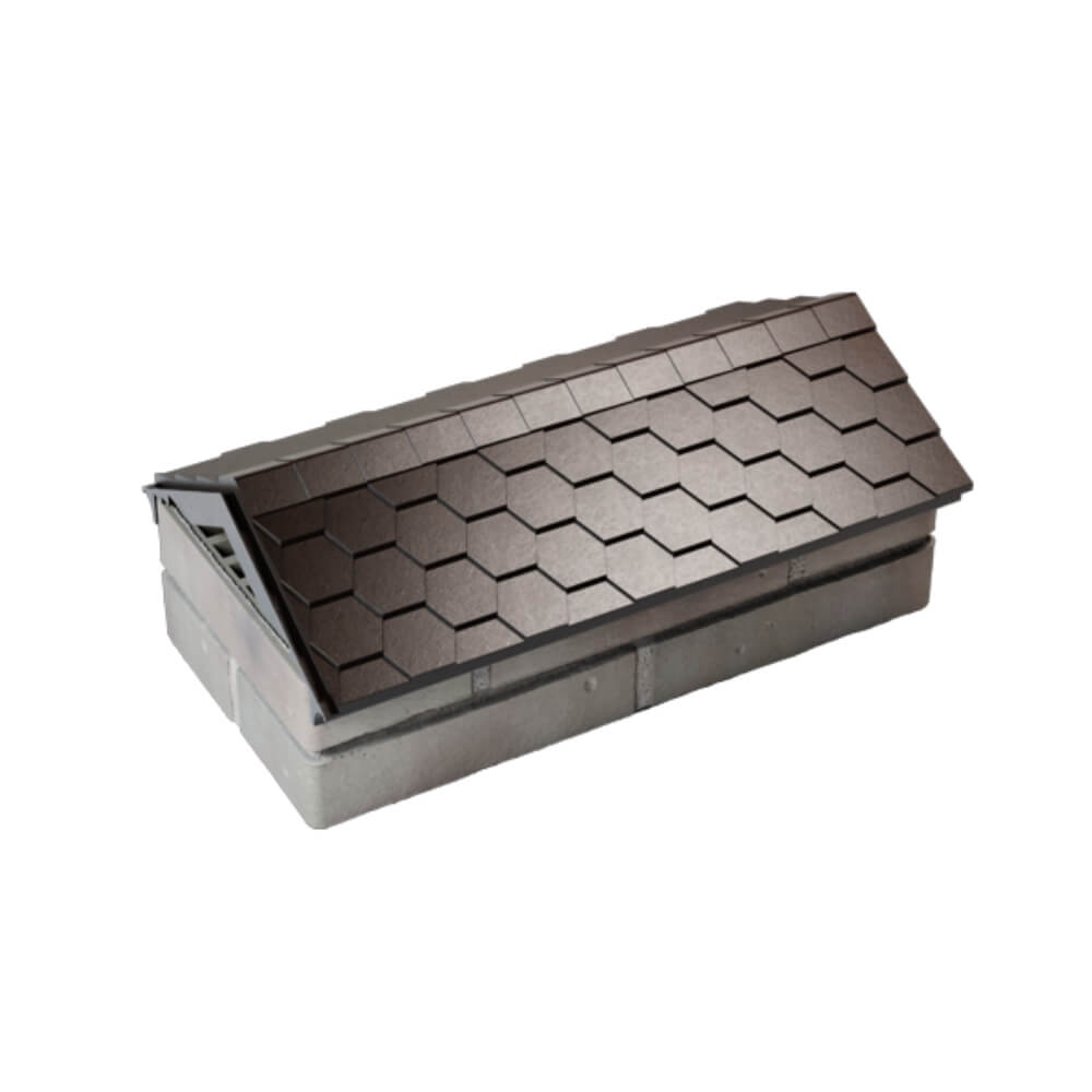 Парапет Zking Эверест Коричневый с посадкой на 1 кирпич (200/225/255мм) в Бердске фото