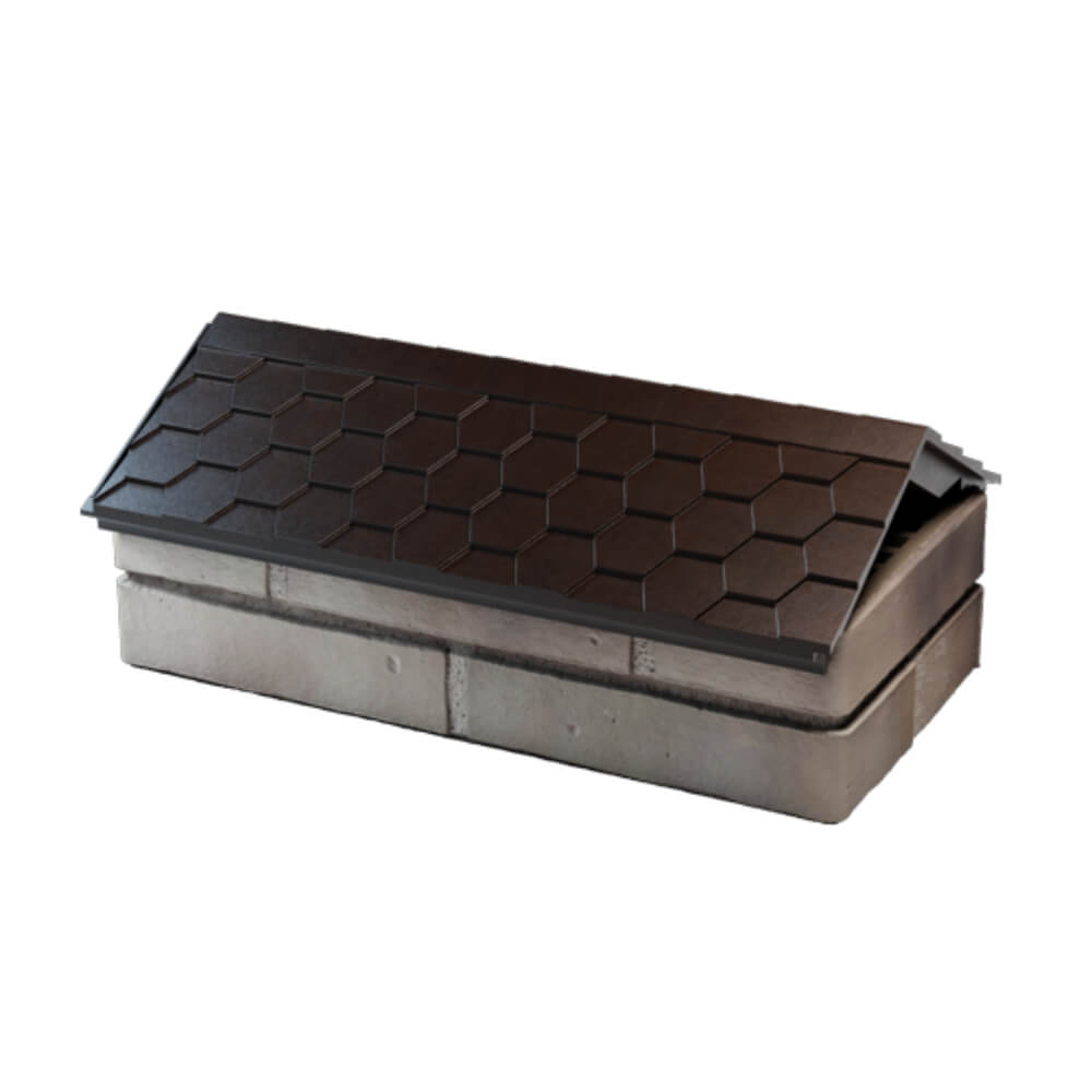 Парапет Zking Эверест Коричневый с посадкой на 1 кирпич (200/225/255мм) в Бердске фото