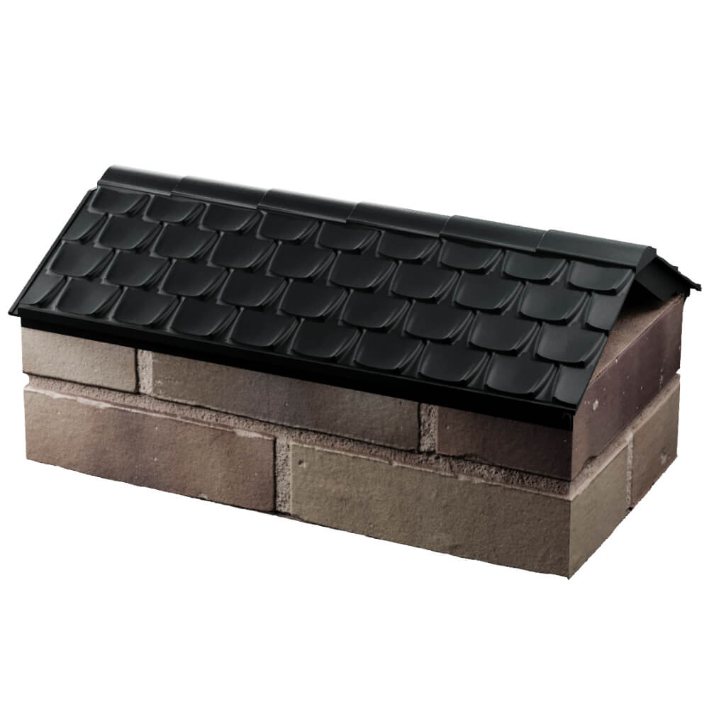 Парапет Zking Эльбрус Черный с посадкой на 1 кирпич (255мм) в Бердске фото