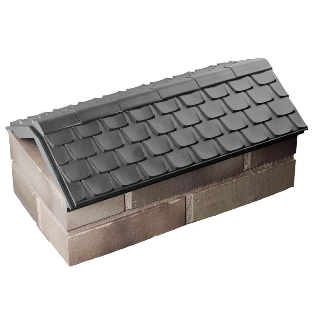 Парапет Zking Эльбрус Серый с посадкой на 1 кирпич (255мм) в Бердске фото