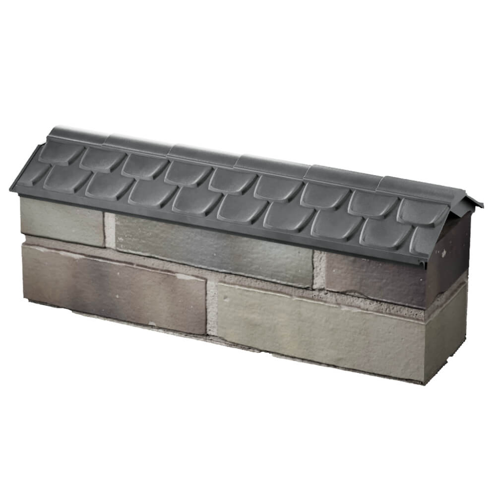 Парапет Zking Эльбрус Серый с посадкой на 0.5 кирпича (130мм) в Бердске фото