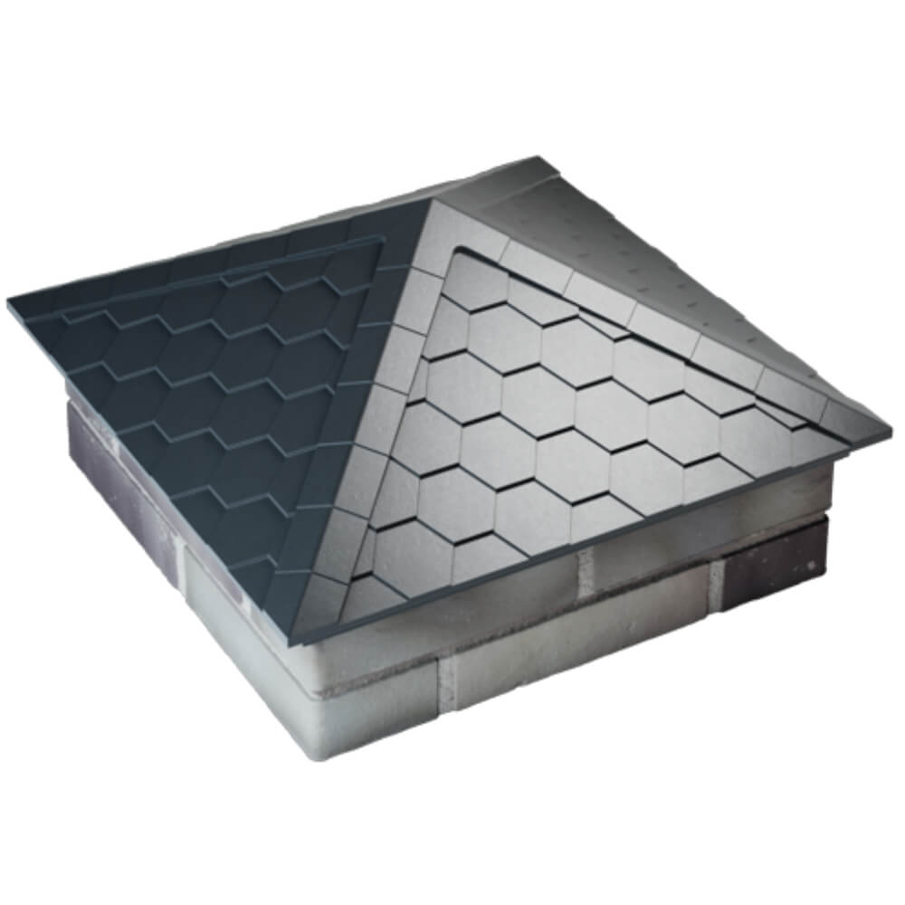 Колпак Zking Эверест Серый на столб 2х2 кирпича (535х535мм) Бердск фото