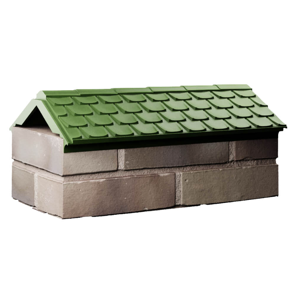 Парапет Zking Эльбрус Зеленый с посадкой на 1 кирпич (255мм) Бердск фото