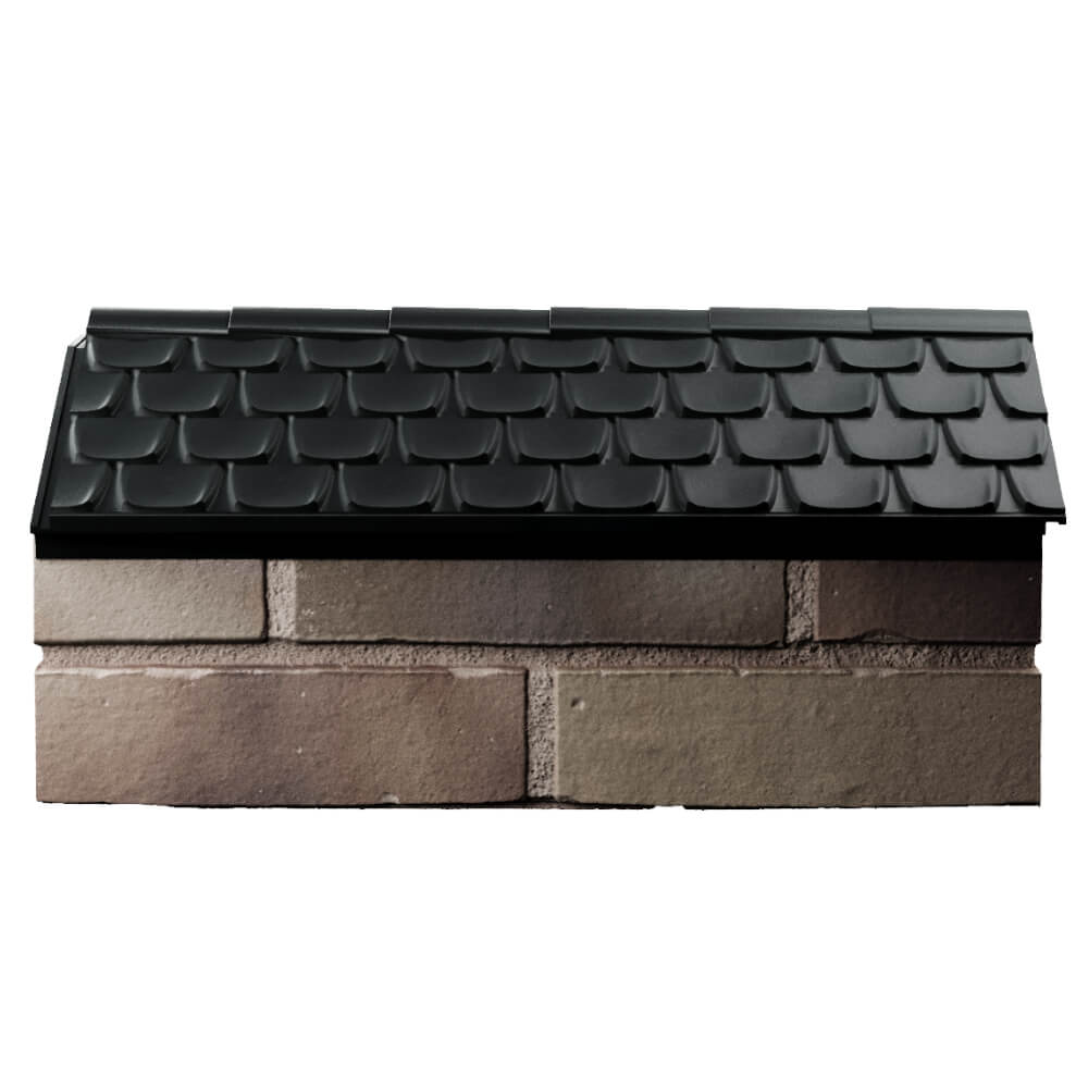 Парапет Zking Эльбрус Черный с посадкой на 1 кирпич (255мм) в Бердске фото