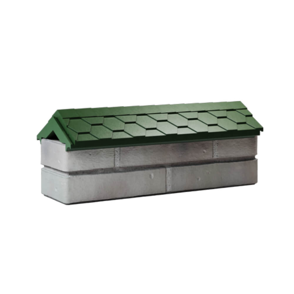 Парапет Zking Эверест Зеленый с посадкой на 0.5 кирпича (130мм) Бердск фото