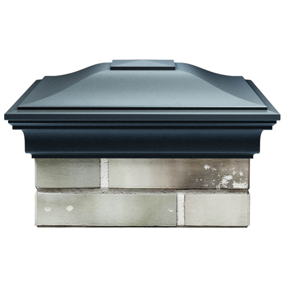 Колпак Zking Монблан Серый на столб 1.5х1.5 кирпича (385х385мм)