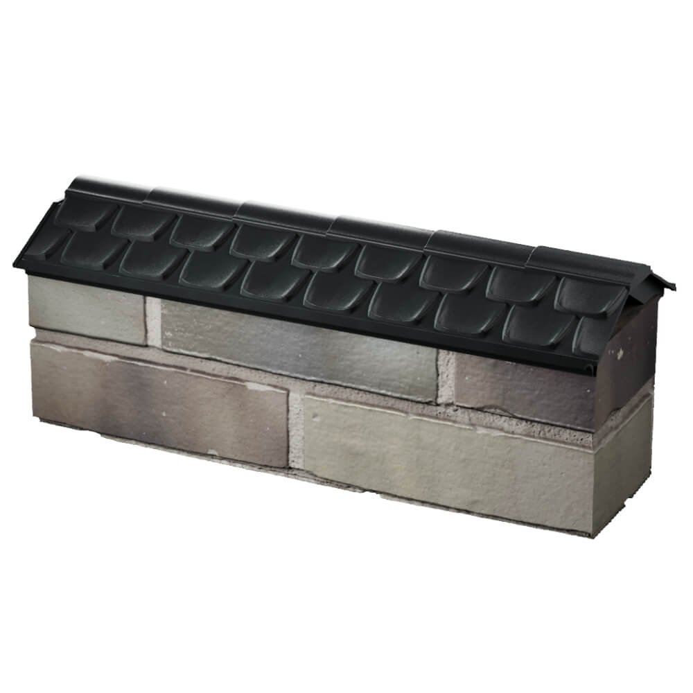 Парапет Zking Эльбрус Черный с посадкой на 0.5 кирпича (130мм) в Бердске фото