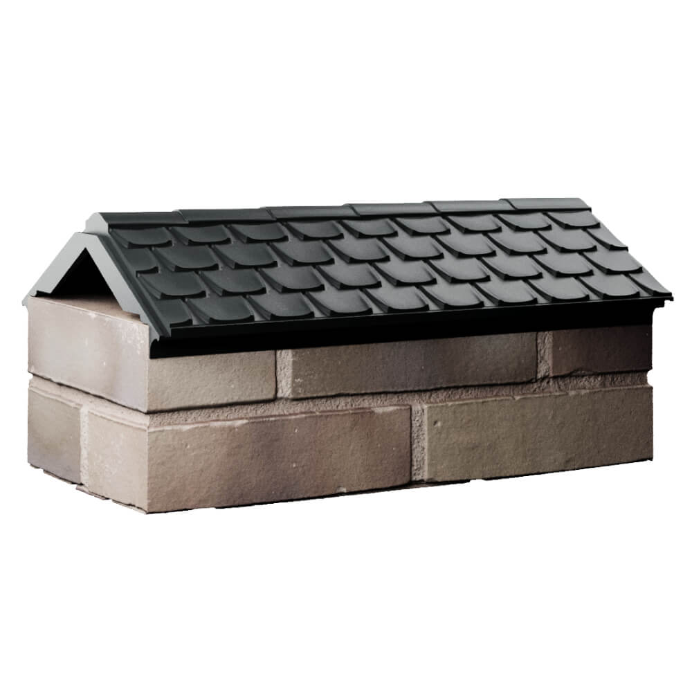 Парапет Zking Эльбрус Черный с посадкой на 1 кирпич (255мм) Бердск фото