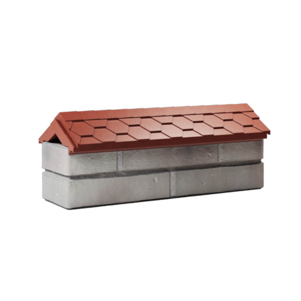 Парапет Zking Эверест Красный с посадкой на 0.5 кирпича (130мм) Бердск фото