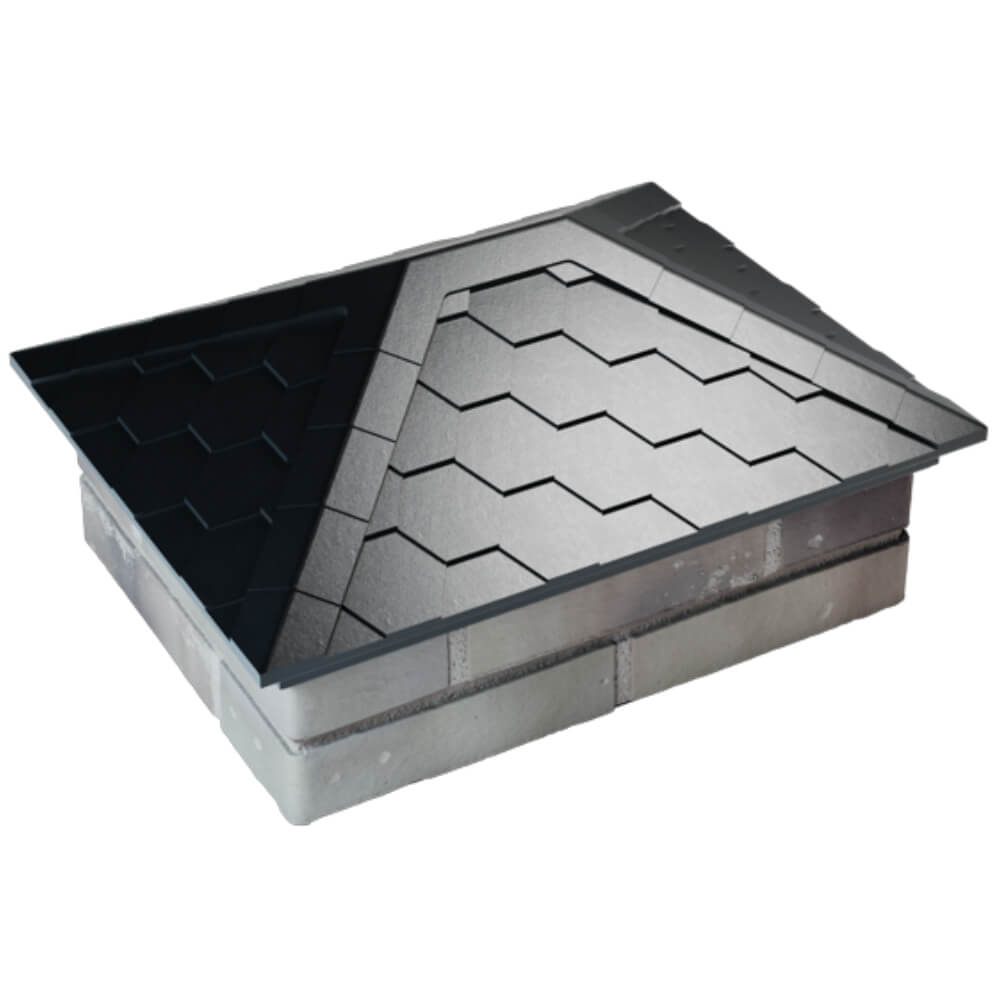 Колпак Zking Эверест Черный на столб 2х1.5 кирпича (520х390мм) Бердск фото