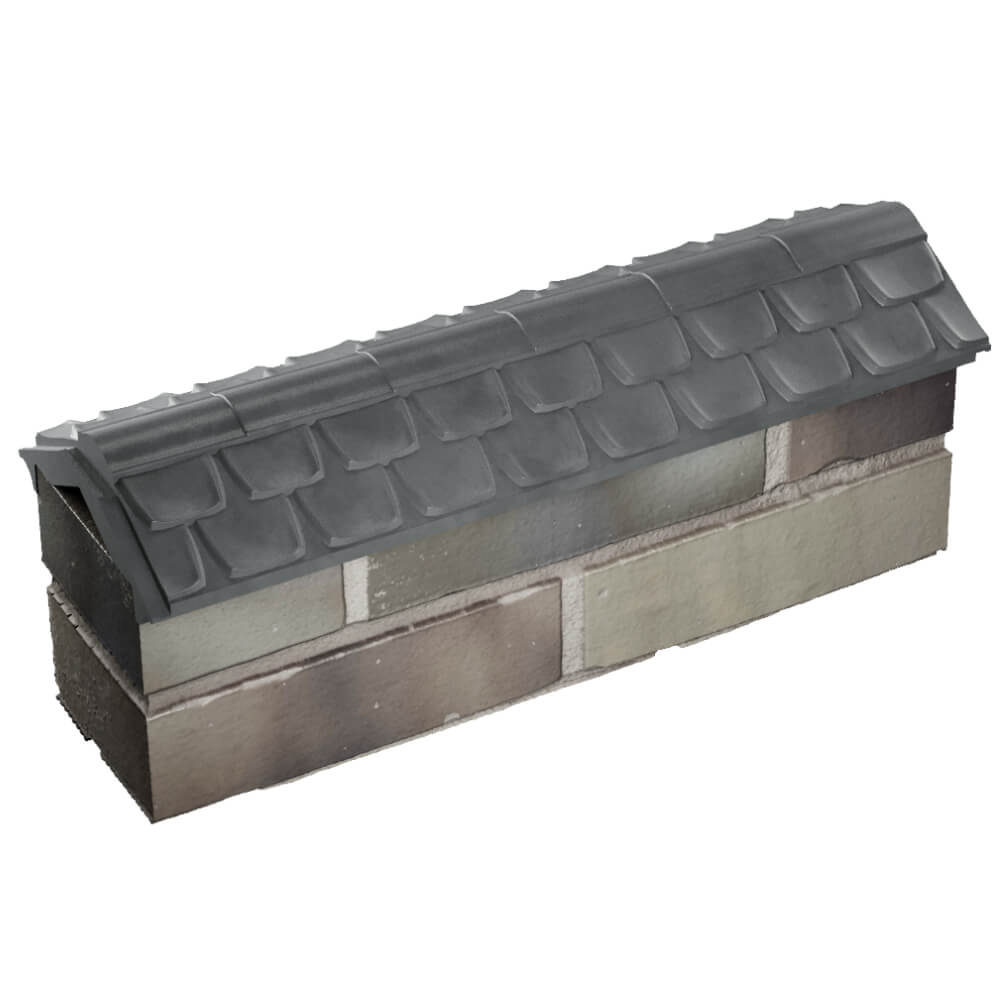 Парапет Zking Эльбрус Серый с посадкой на 0.5 кирпича (130мм) в Бердске фото