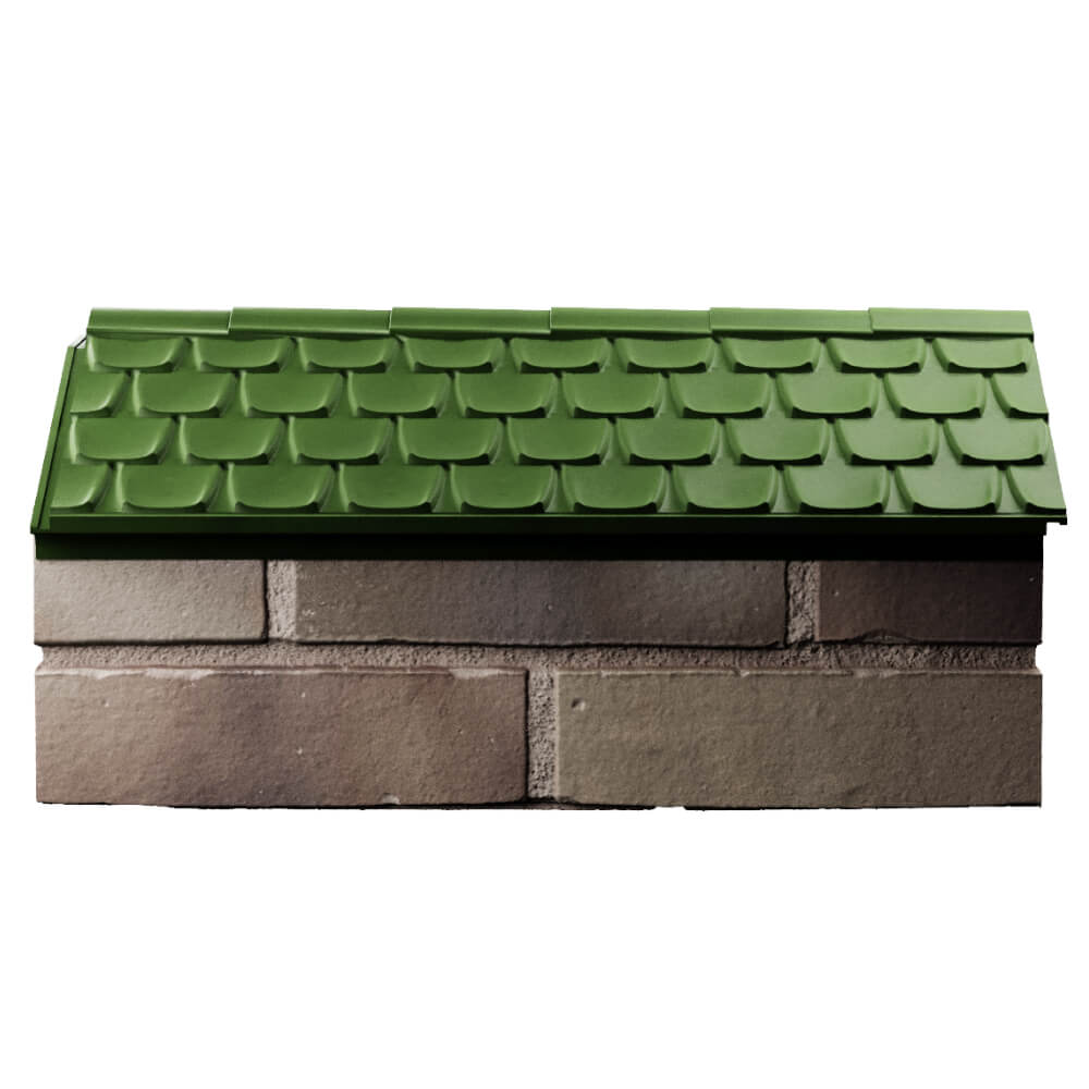 Парапет Zking Эльбрус Зеленый с посадкой на 1 кирпич (255мм) в Бердске фото