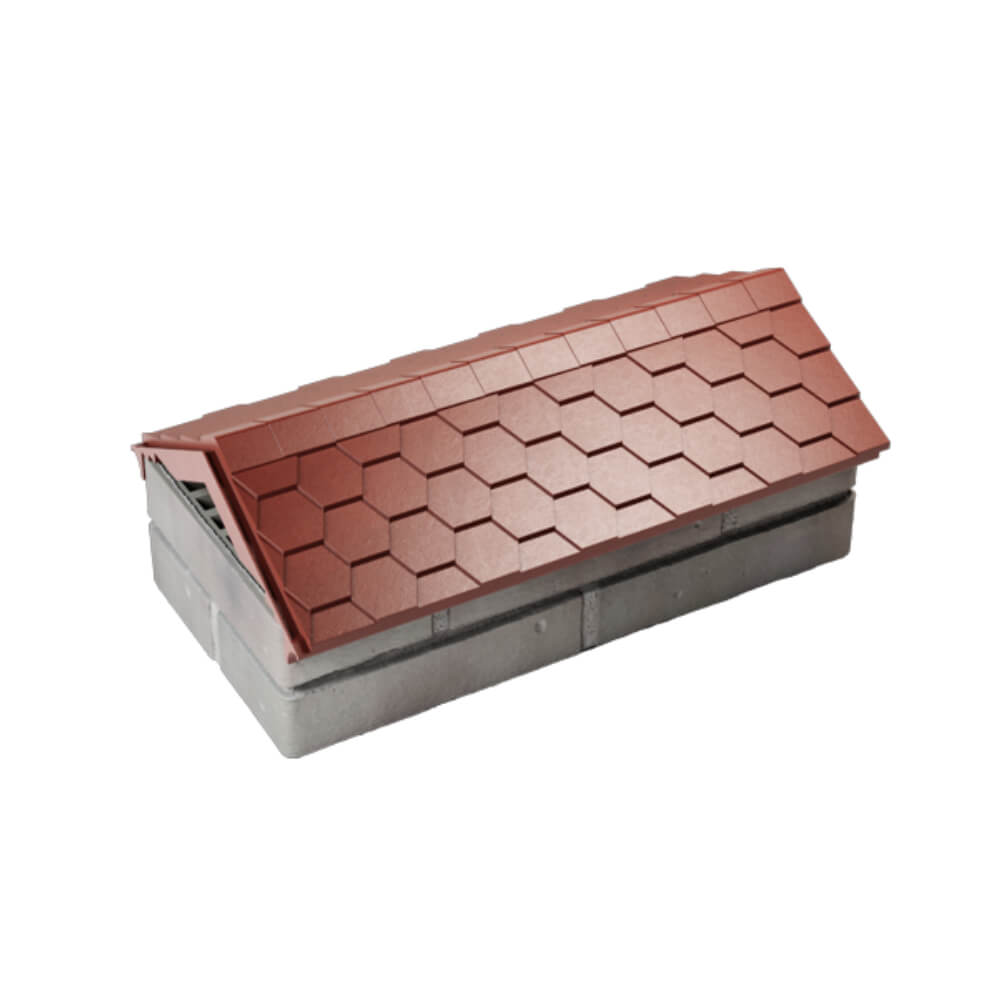 Парапет Zking Эверест Красный с посадкой на 1 кирпич (200/225/255мм) в Бердске фото