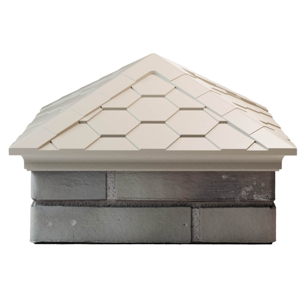 Колпак Zking Эверест Бежевый на столб 1.5х1.5 кирпича (390х390мм) Бердск фото