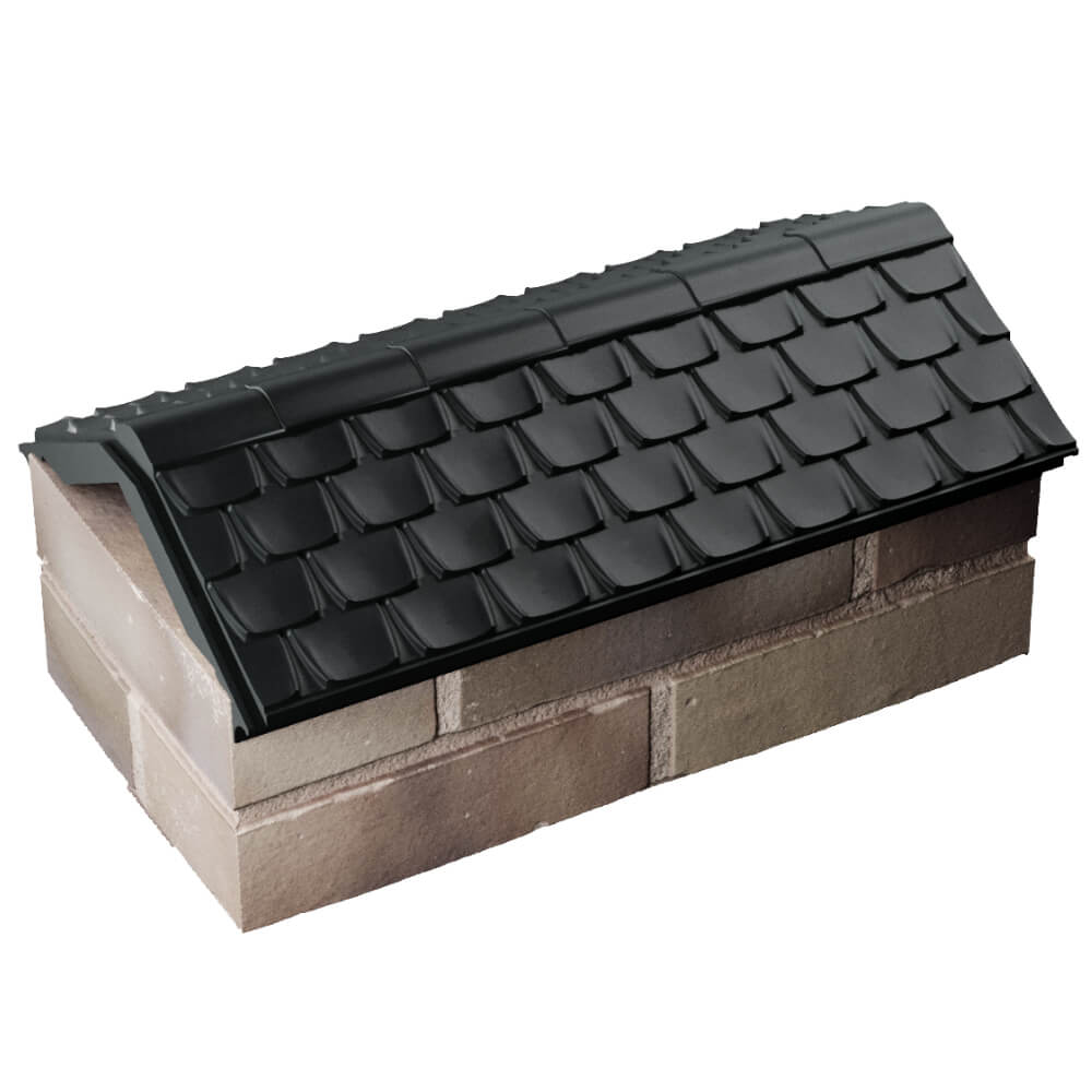 Парапет Zking Эльбрус Черный с посадкой на 1 кирпич (255мм) в Бердске фото