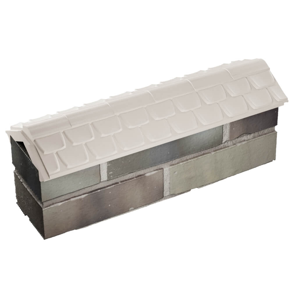 Парапет Zking Эльбрус Бежевый с посадкой на 0.5 кирпича (130мм) в Бердске фото