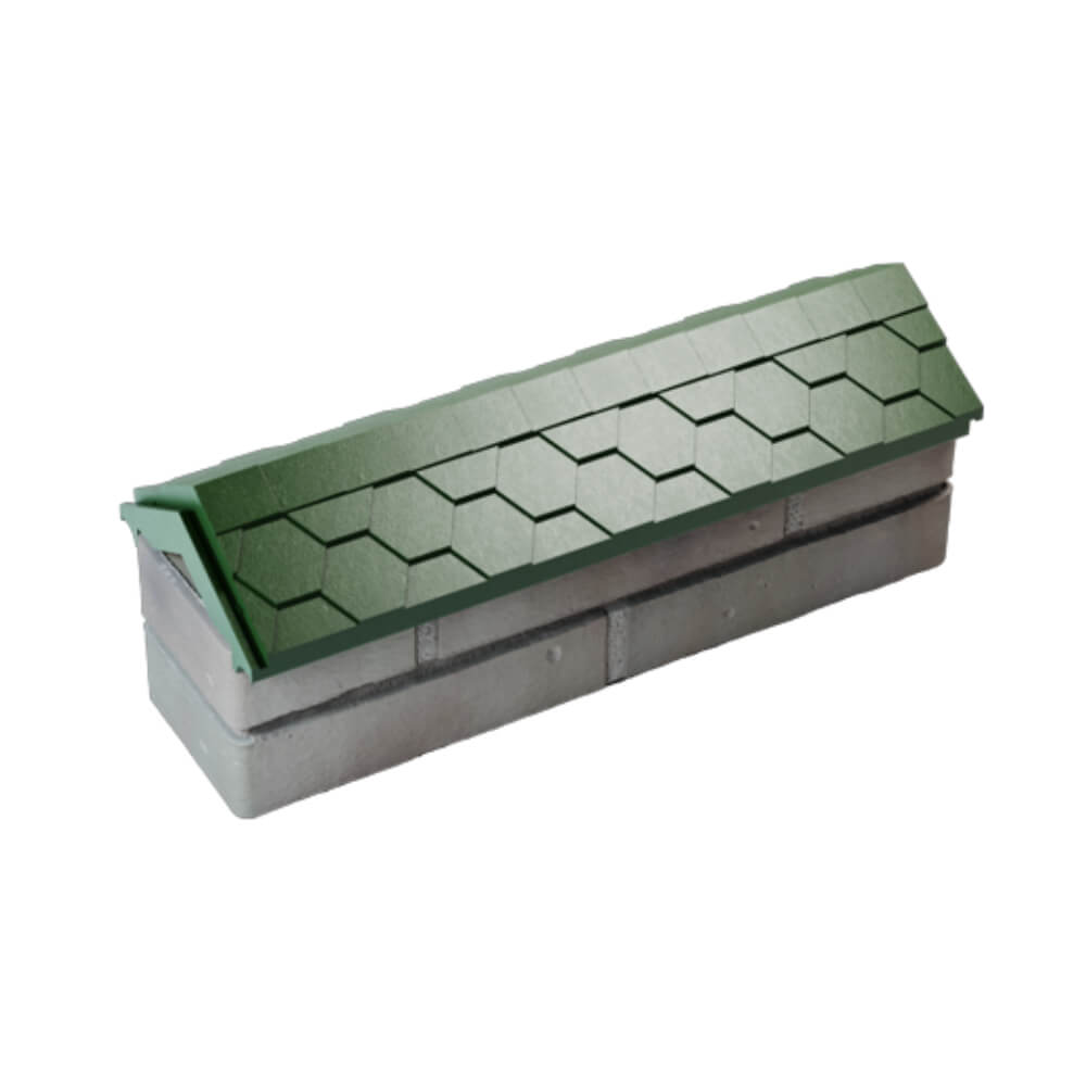 Парапет Zking Эверест Зеленый с посадкой на 0.5 кирпича (130мм) в Бердске фото