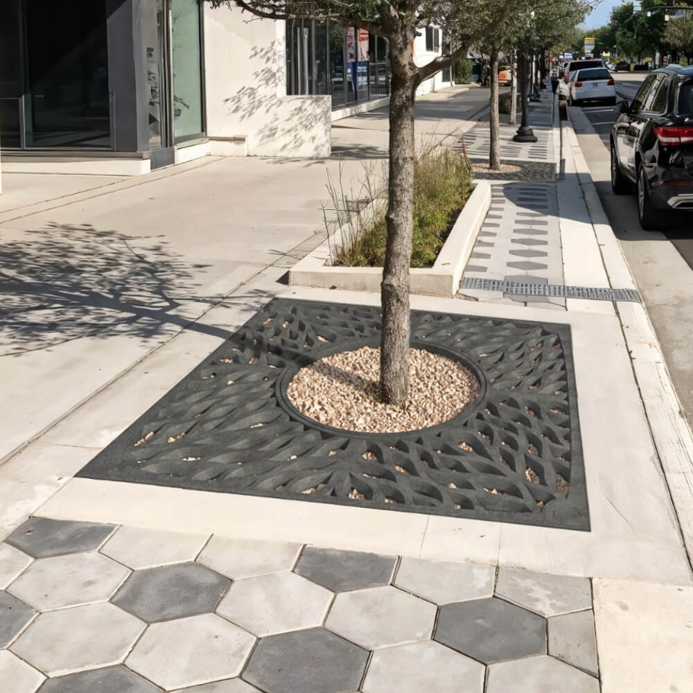 Приствольная решетка для дерева ZKING CRUST 2х2м Черная в Бердске фото