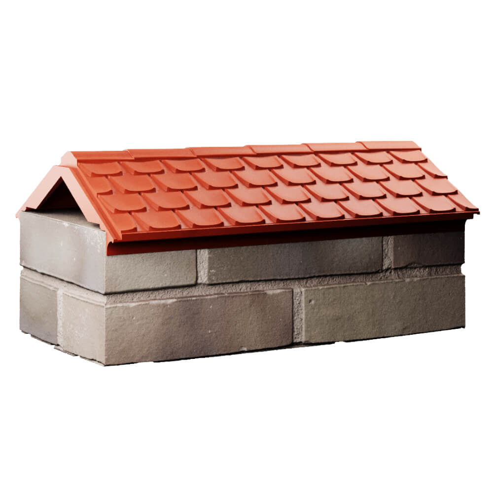 Парапет Zking Эльбрус Красный с посадкой на 1 кирпич (255мм) Бердск фото