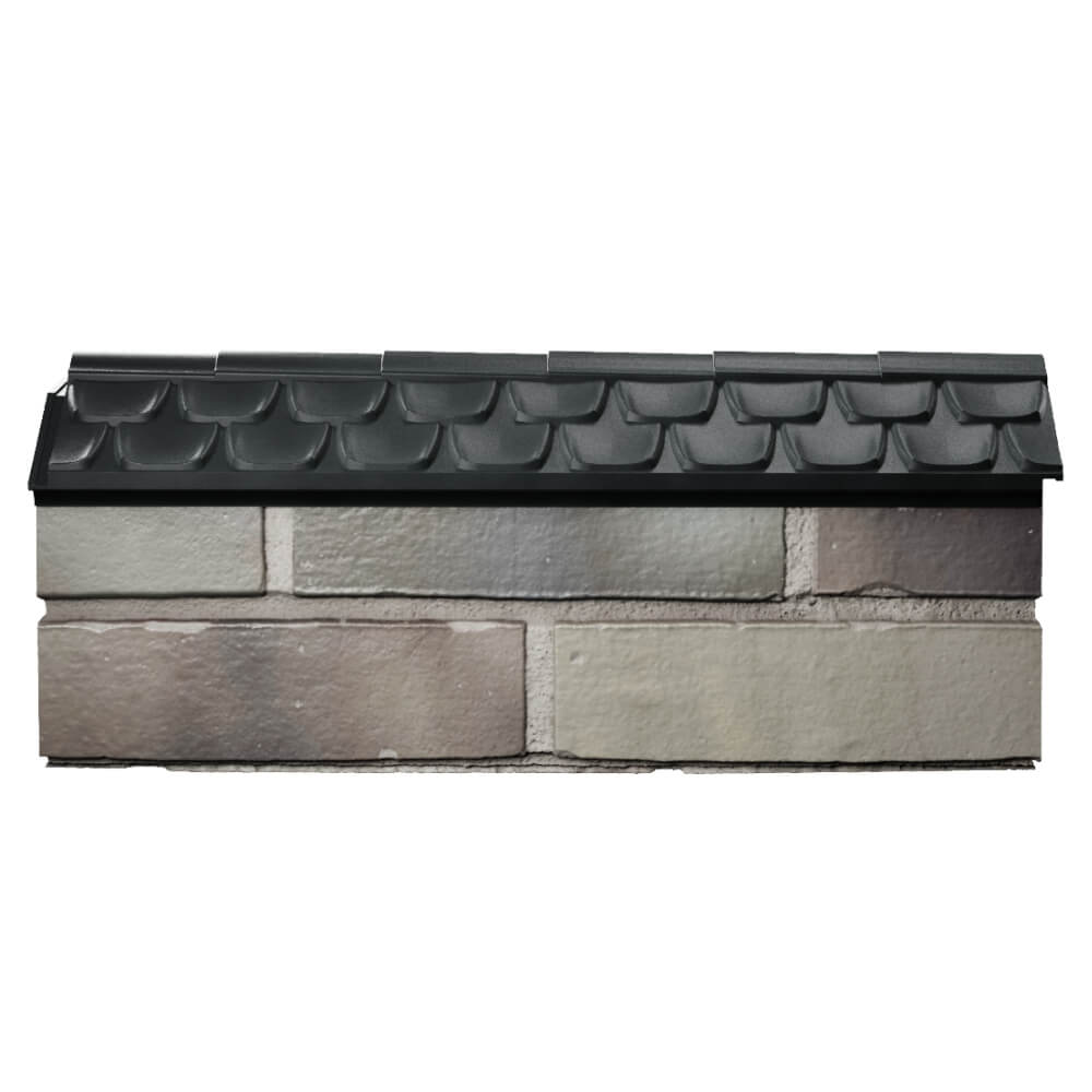 Парапет Zking Эльбрус Черный с посадкой на 0.5 кирпича (130мм) в Бердске фото