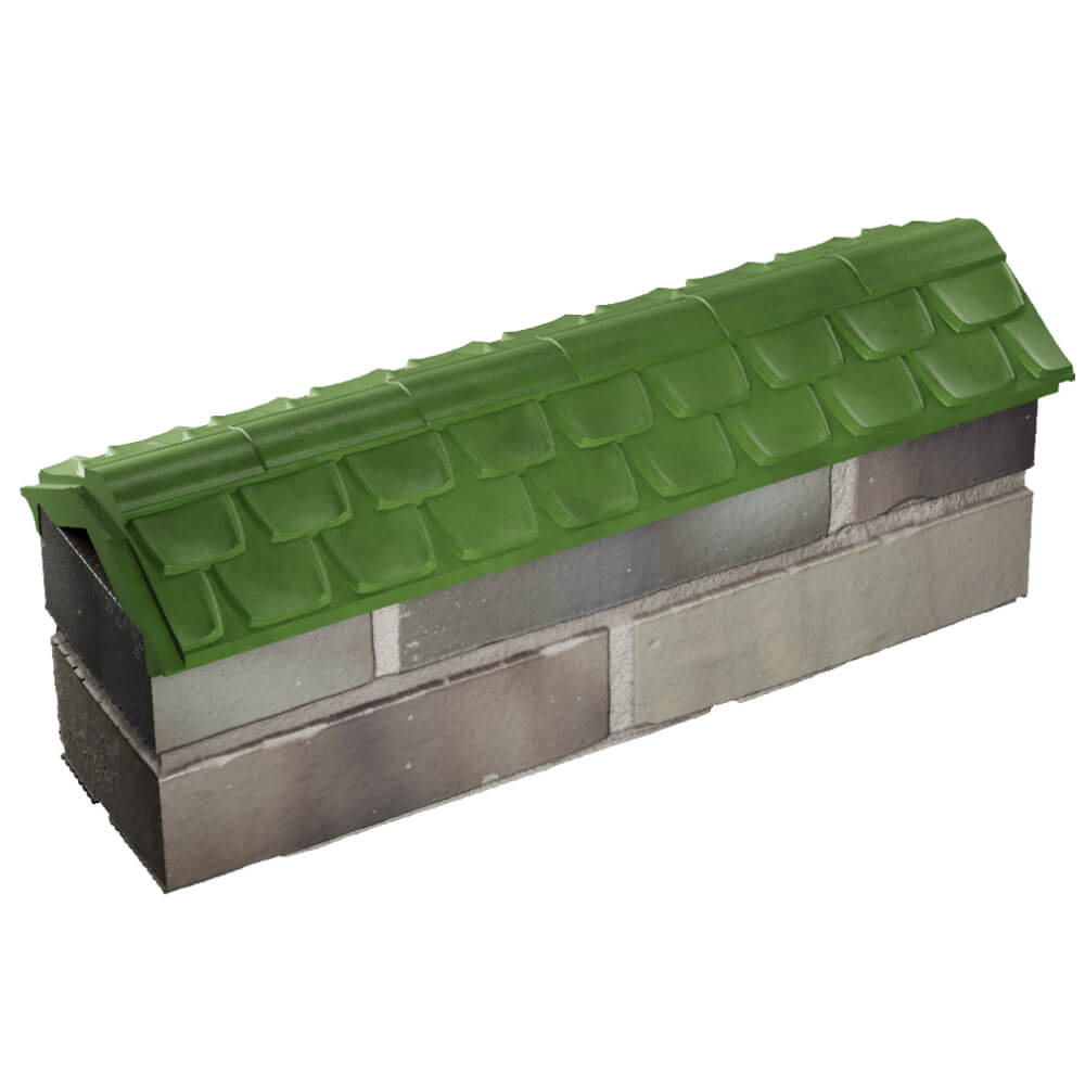 Парапет Zking Эльбрус Зеленый с посадкой на 0.5 кирпича (130мм) в Бердске фото